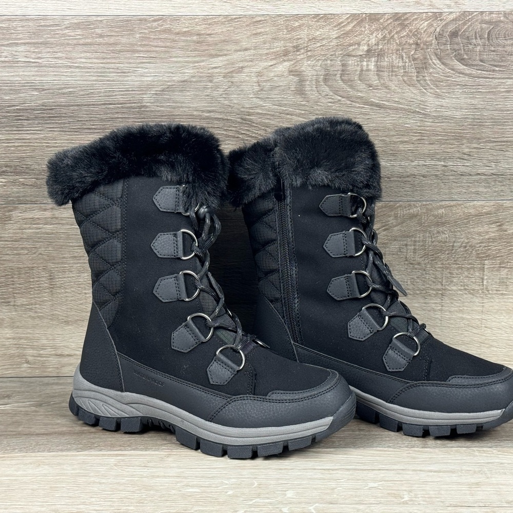 DREAM PAIRS Women's Waterproof Winter Snow Boots, Warm Comfortable Faux Fur